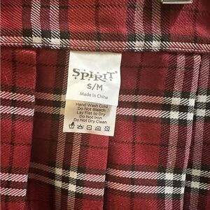 Spirit Red Plaid Skirt